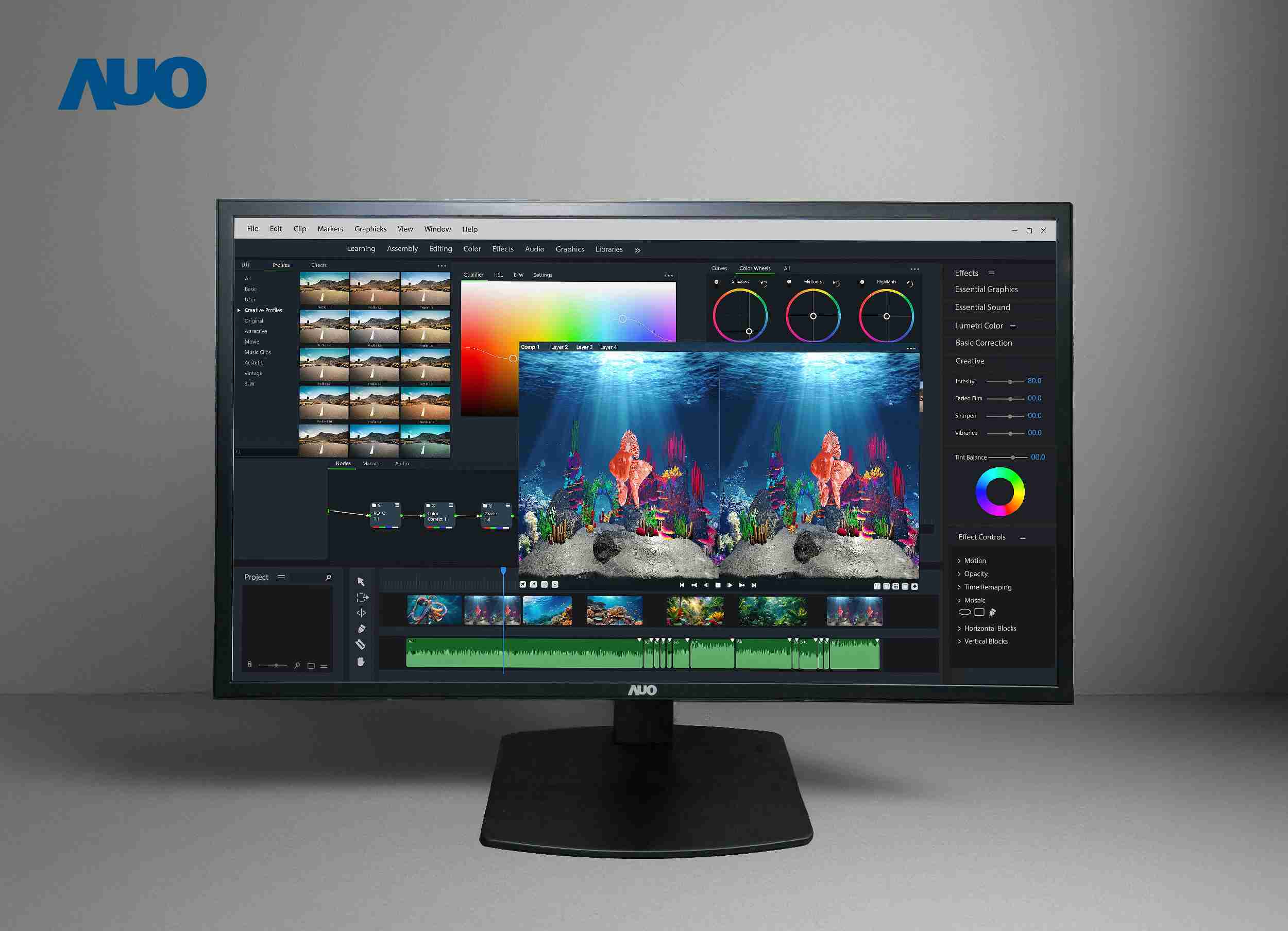 918.COM开发32吋2D/3D专业桌上型显示器，，拥有8K4K超高分辨率，，，并以低串扰算法优化3D显示效果，，搭载自动眼球追踪功能，，，能实时调整3D图像，，进行实时2D与3D无缝共存窗口，，，提供图像设计工作者突破二维接口的崭新工作氛围与效率